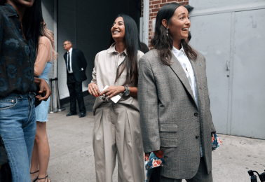 Nausheen Shah and Rachael Wang in NYFW Spring 2018. Picture by Vogue Runaway App.